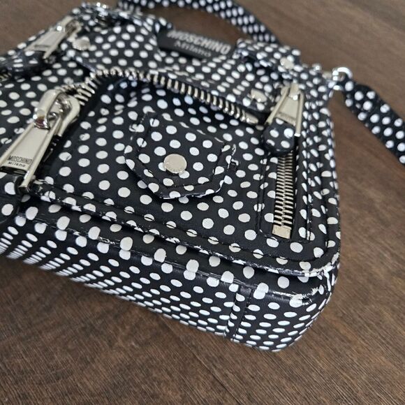 Moschino Couture Biker Bag Polka Dot - Picture 9 of 16